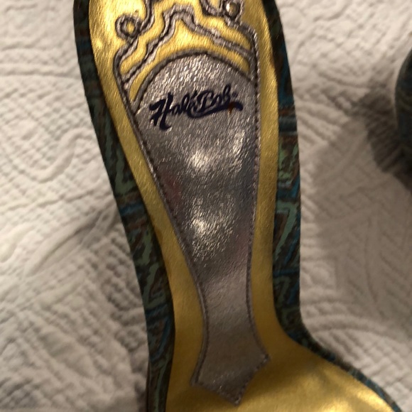 Hale Bob Heels with Feathered Accents - Picture 6 of 6